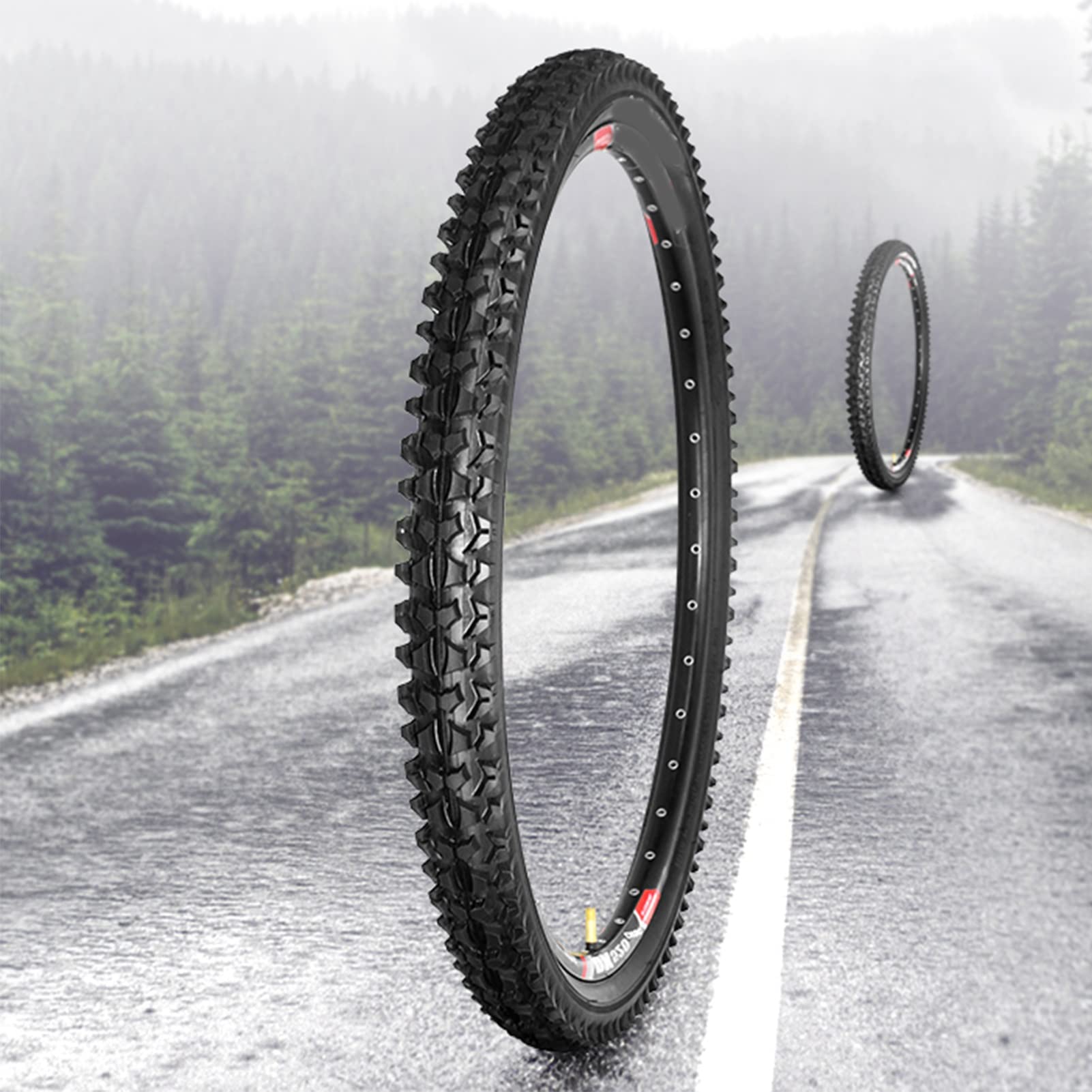 ALTA 2 Pneumatici Bici 26 X 2,10 Nero/Gomma: Copertoni HF-107 Per Mountain Bike E Trekking