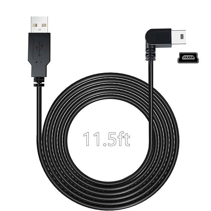 汽车行车记录仪充电电源线 USB 2.0迷你USB适配器