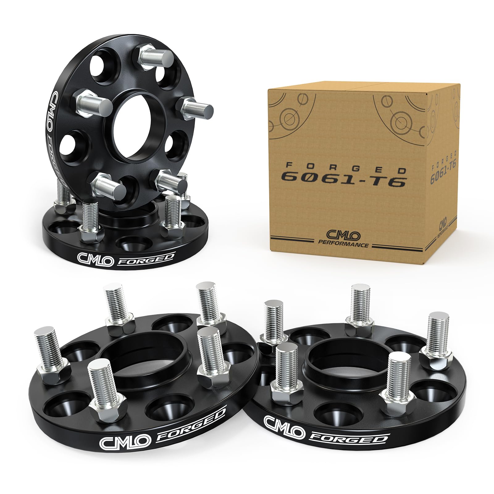 Customadeonly 5x108 Wheel Spacers 15mm Forged Hubcentric Black Compatible with Ford Fusion, Jaguar F-Type XF XJ XK XE S-Type X-Type, Lincoln LS MKZ MKC Continental Mark VIII (4pcs, 63.4mm, M12x1.5)