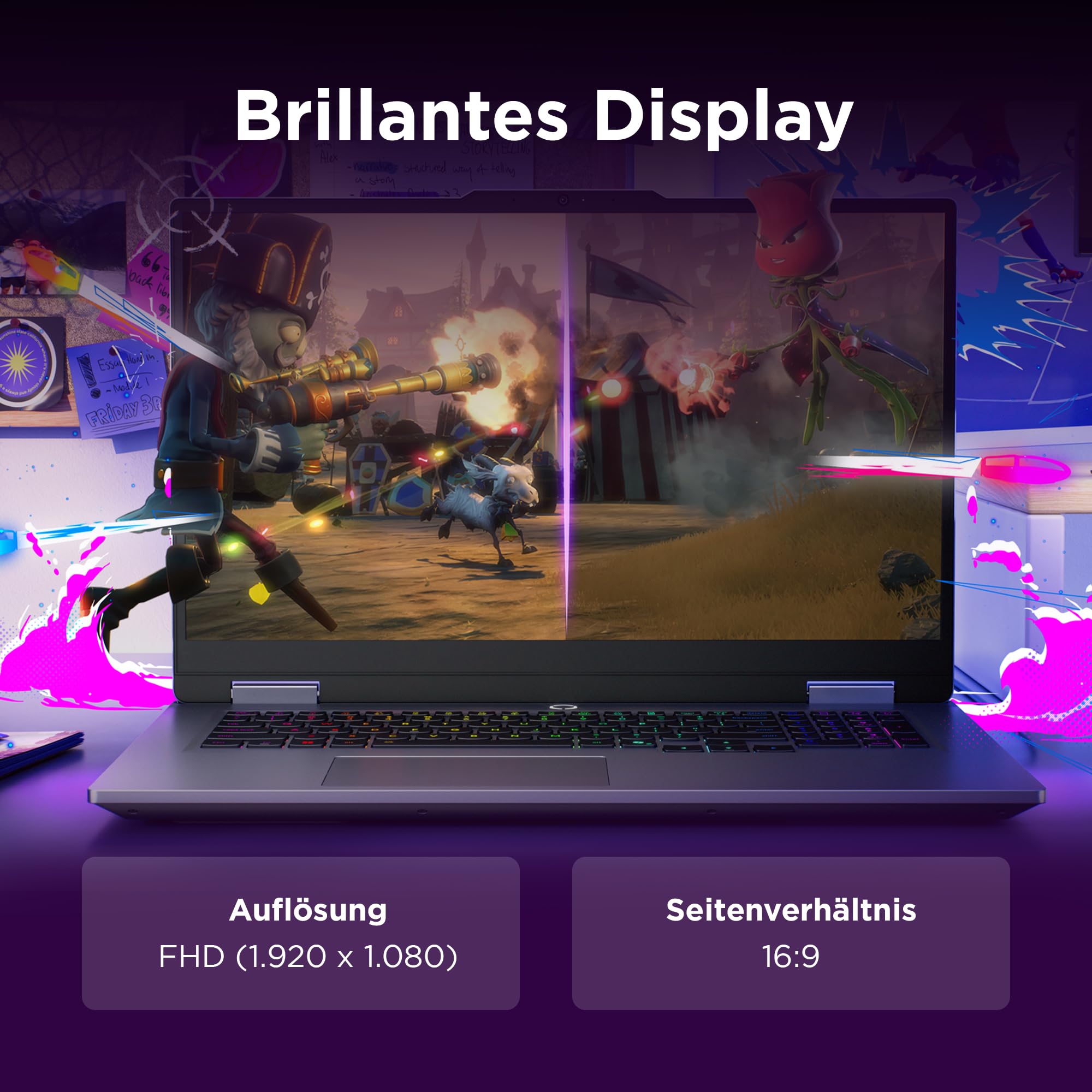 Lenovo LOQ Gaming AI Laptop | 17.3" Full HD 165Hz Display | Intel Core i7-14700HX | 16GB RAM | 1TB SSD | NVIDIA GeForce RTX 5060 | Windows 11 | QWERTZ | Grau | 3 Monate GamePass