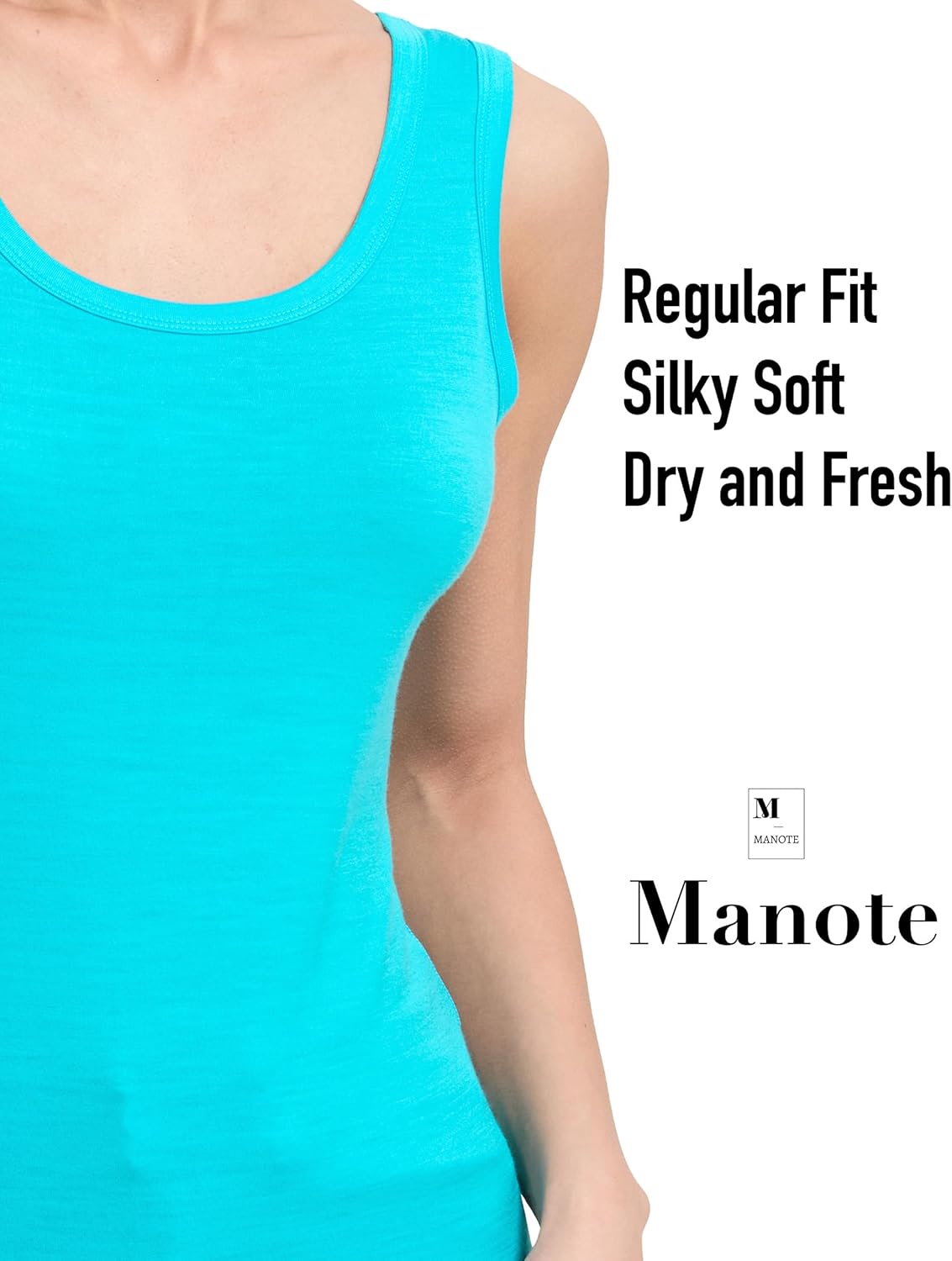 100% Merino Wool Tank Top for Women, Scoop Neck, Active Lightweight Breathable Undershirt, No-Odor Base Layer - Image 5