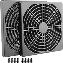 PCI Slot Cover with Screws & Fan Cover with Ultra Fine Dust Filter (2 x Filter Box 120 x 120 mm, Black)