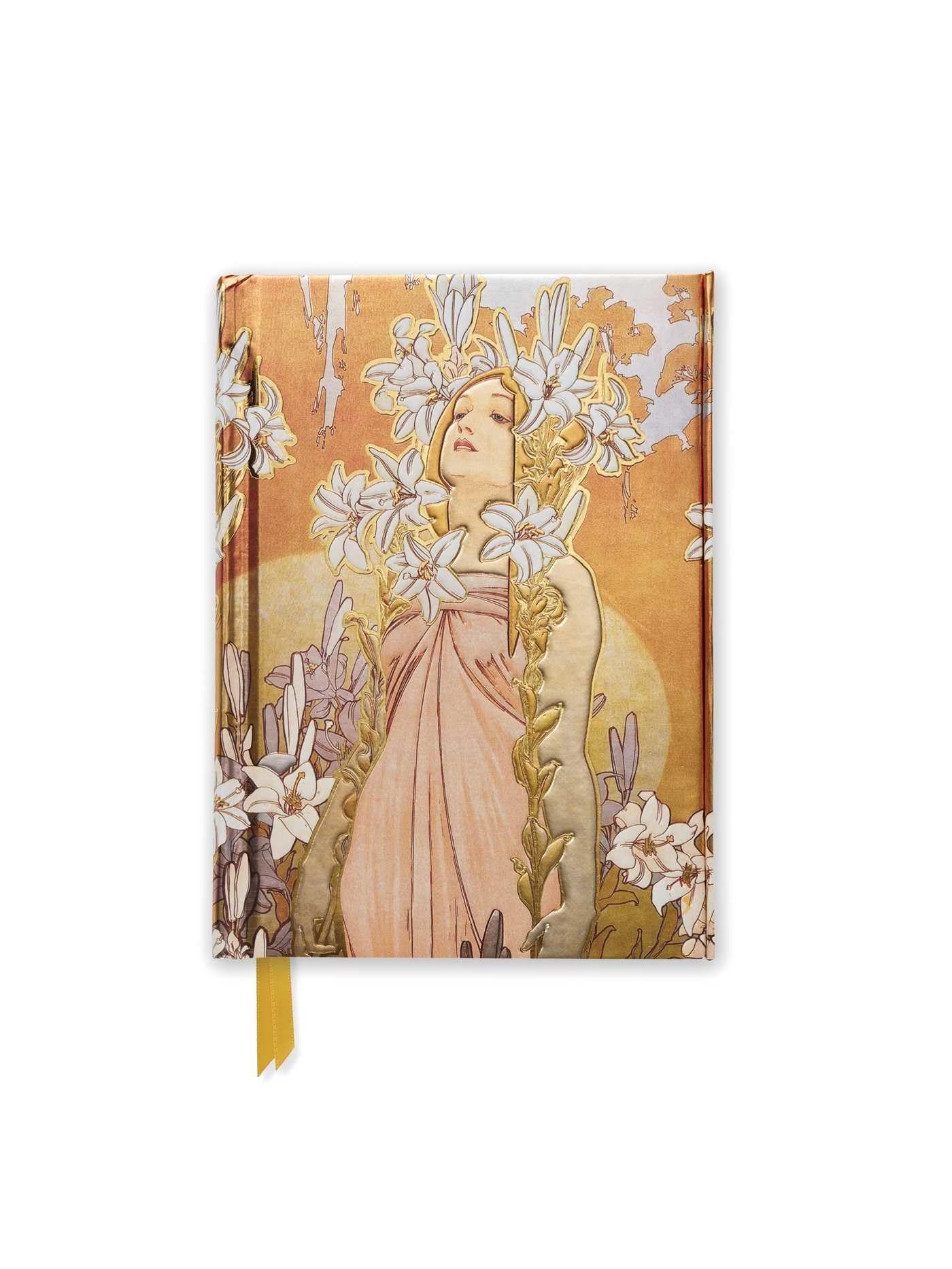 Alphonse Mucha The Flowers: Lily (Foiled Pocket Journal): 1 (Flame Tree Pocket Notebooks)