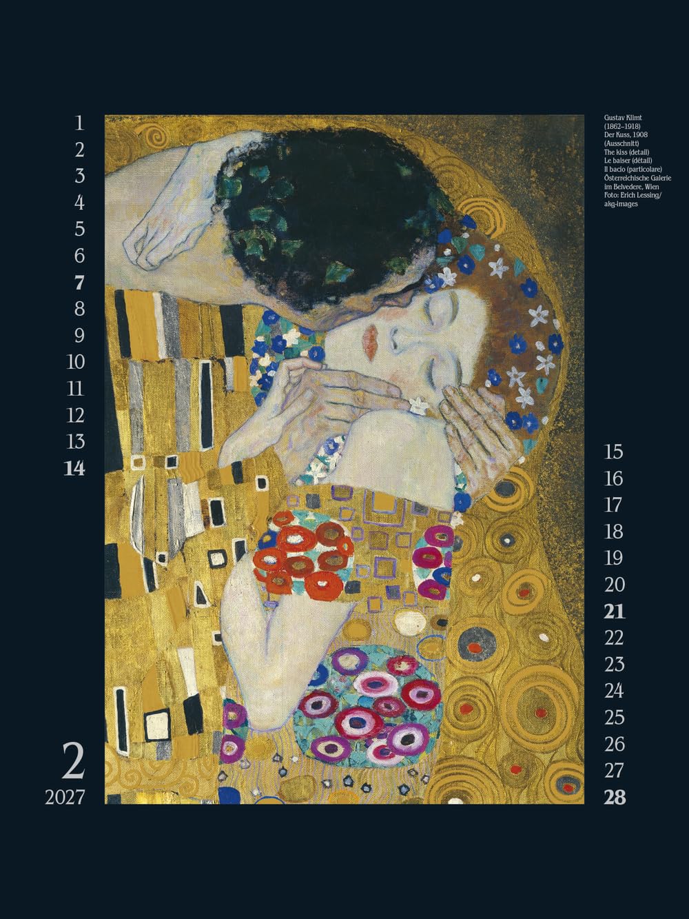 Wunderwelt - Kalender 2027 - Gallery-Format - Korsch-Verlag - Kunstkalender mit Gold- und Silberdruck - 48 cm x 64 cm