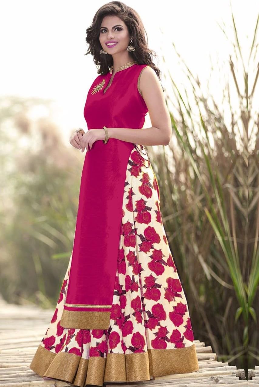 Aika Fashion Women's Bhagaluri Silk Lehnga Choli