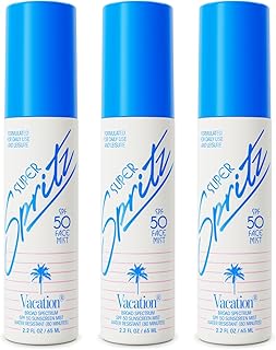 Vacation Super Spritz SPF 50 Spray Facial, Sp...
