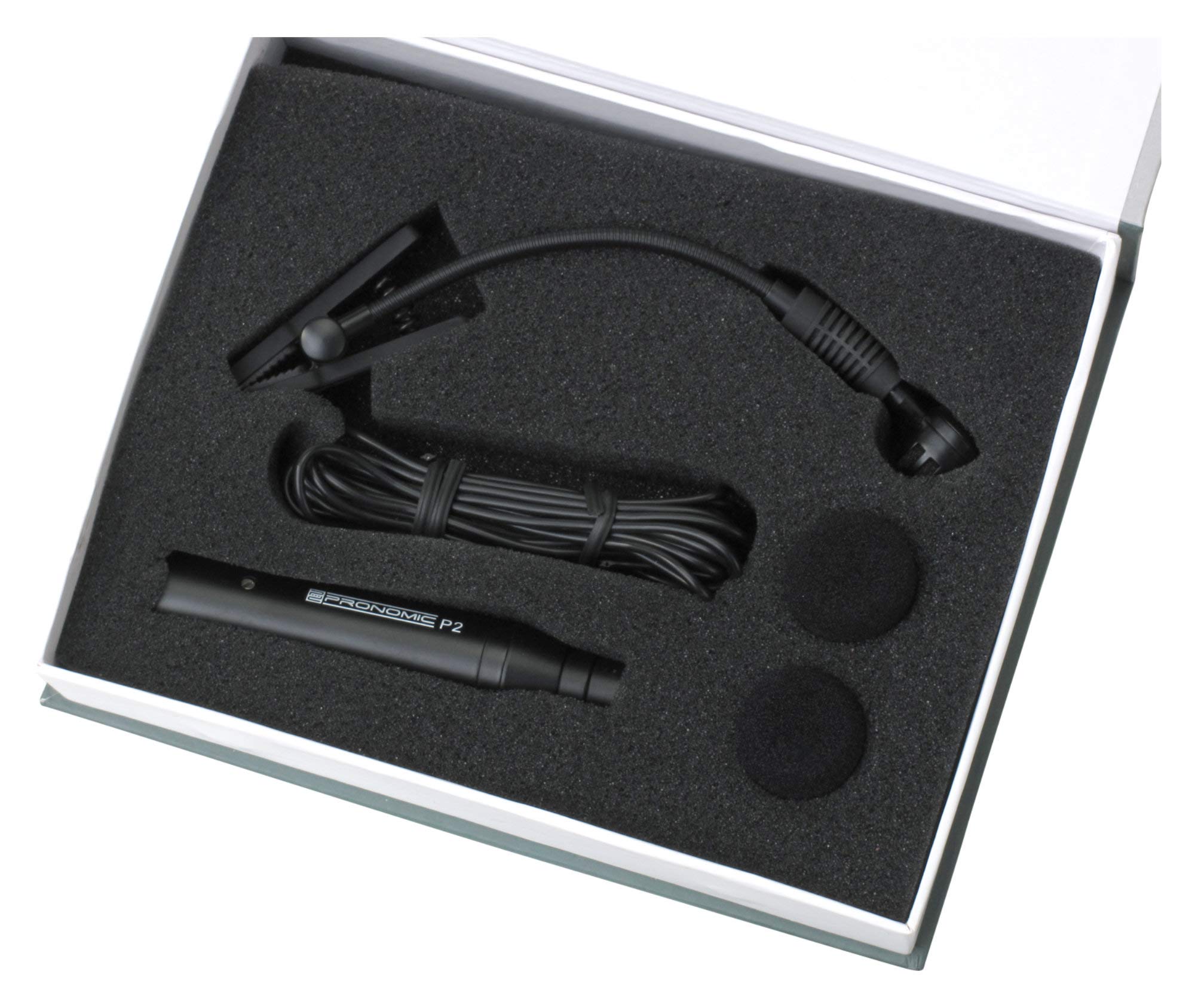 Pronomic Micrófono de Viento IM-20, Micrófono de Clip, Negro