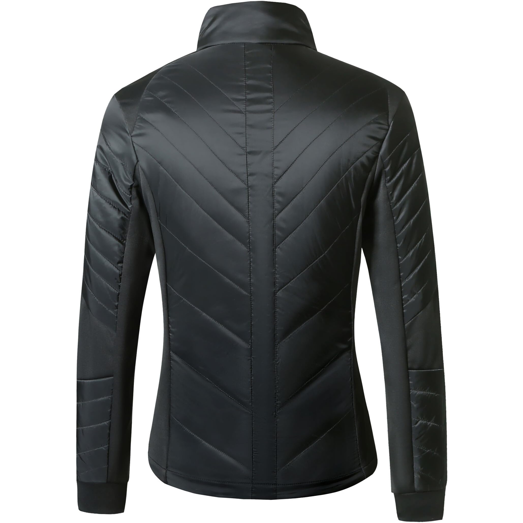 Covalliero - Damen Combijacke Anniversary – Übergangsjacke mit Kragen – Steppjacke mit 2-Wege-Reißverschluss & 2 Einschubtaschen – leichte & atmungsaktive Reitjacke in Graphite – XS-XL