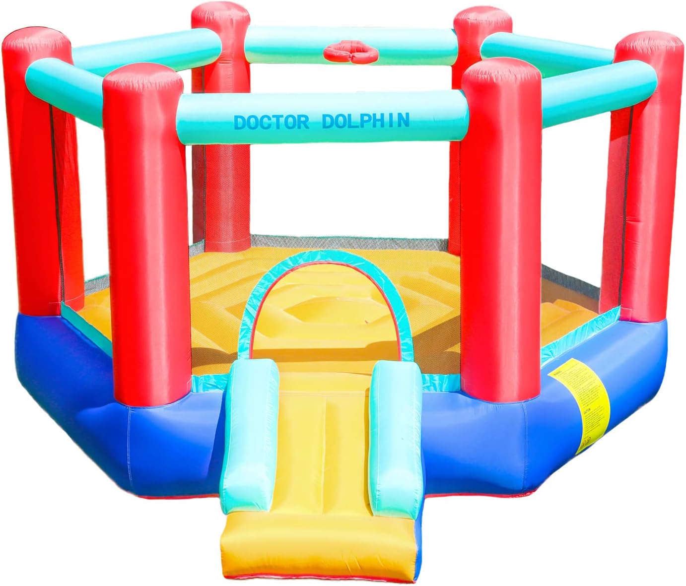Doctor Dolphin Bounce House with Slide for Kids Outdoor or
