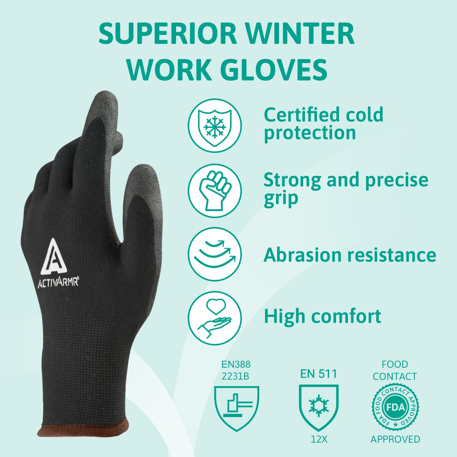 Ansell Activarmr 97-631 Glove Black Size XL, XXL - Image 2