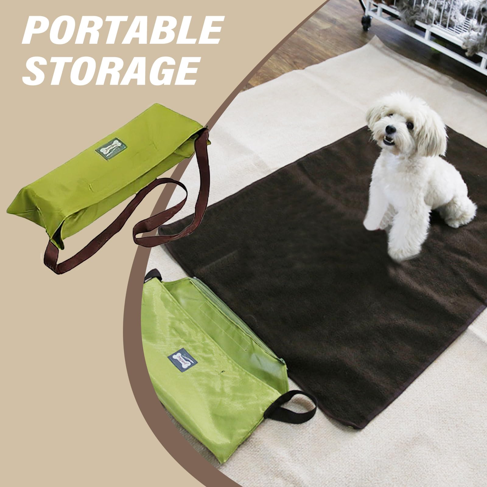 Tapis imperméable pour chien - Couverture d'extérieur - 100 x 70 cm - Pliable et imperméable - Réutilisable - Grande couverture de voyage pour animaux de compagnie - Lavable - Pour chiots et chatons