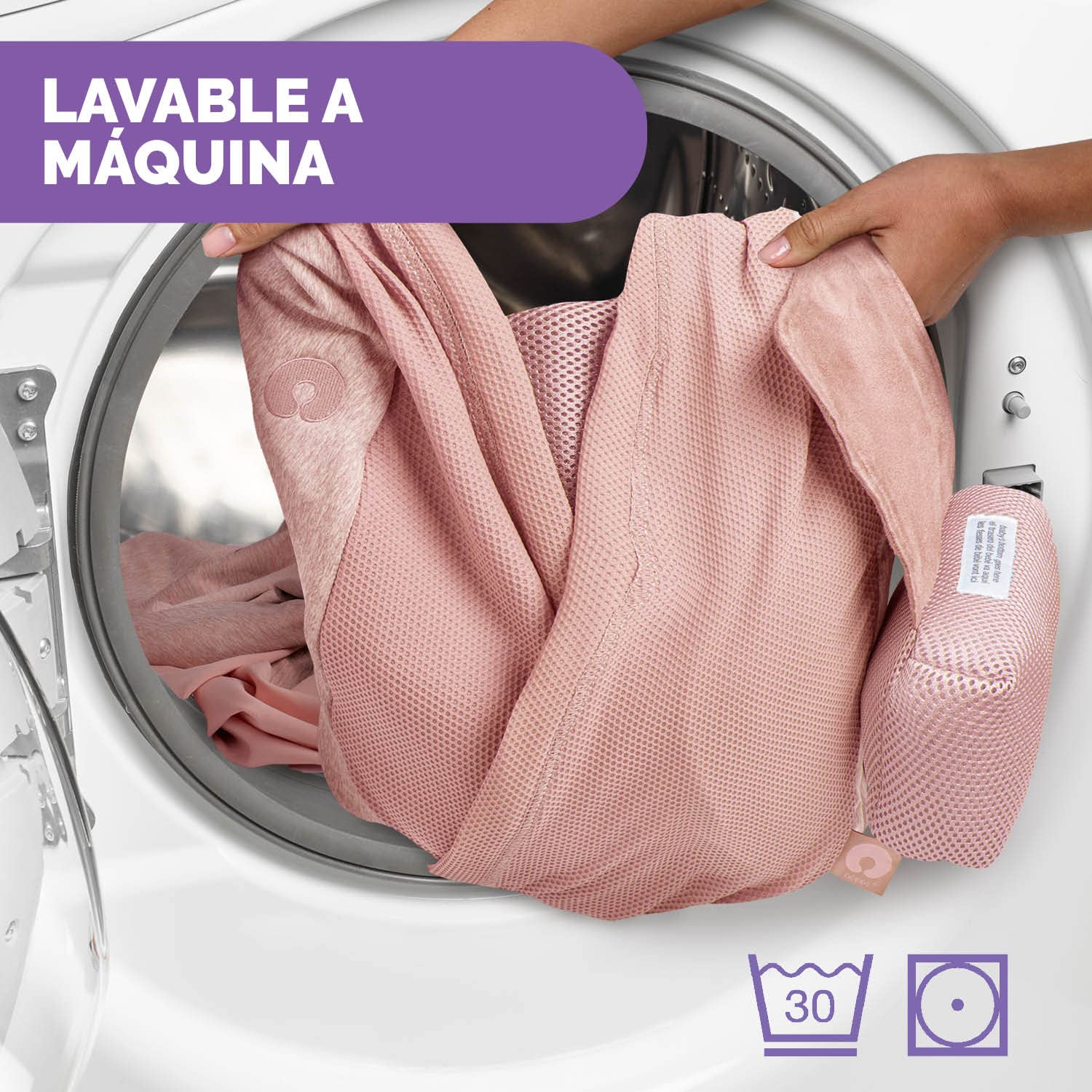 Chicco Boppy ComfyHug Fular Portabebés Ergonómico para Recién Nacidos, Desde 2,5 kg, Mochila Fácil de Usar y Cómoda, Orientada hacia los Padres, Arnés Ajustable, Soporte Cabeza y Cuello, Rosa
