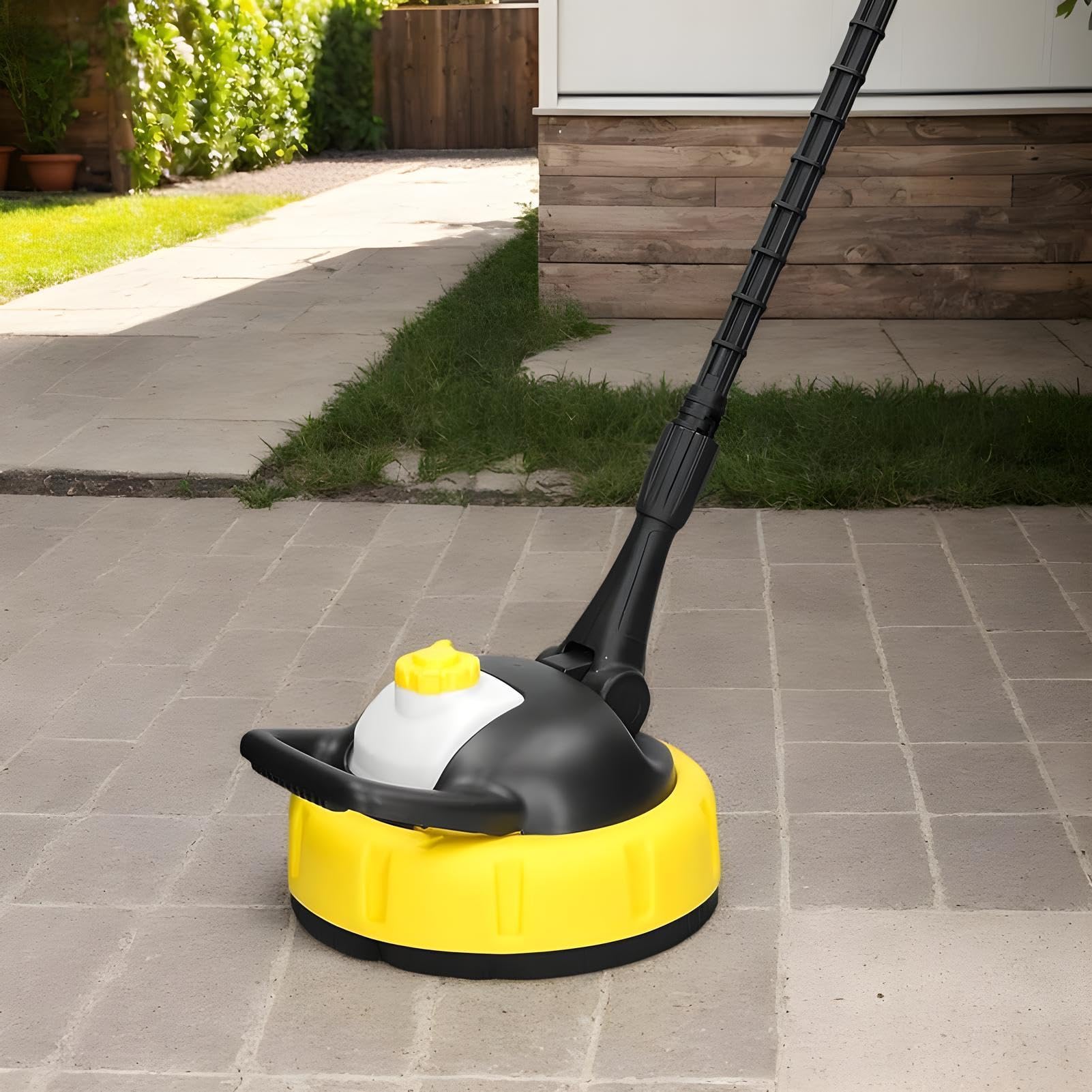 Cepillo De Mango Largo para Limpieza De Patios, Suministros De Limpieza Par | Mango de alcance extendido, cepillo de limpieza duradero para patios, terrazas, entradas de acceso y pisos exteriores, fácil