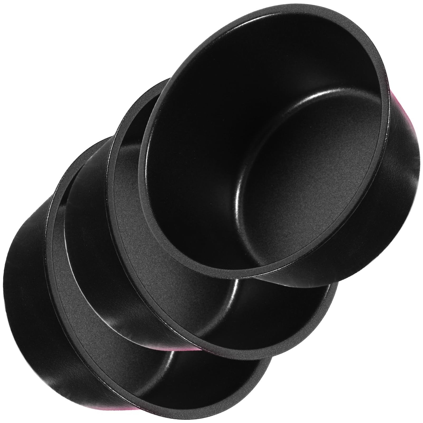 PRETYZOOM Lot De 4 Petits Moules À Gâteaux Ronds Moules À Muffins Revêtement Antiadhésif Pour Un Démoulage Facile 3 Pièces X 4