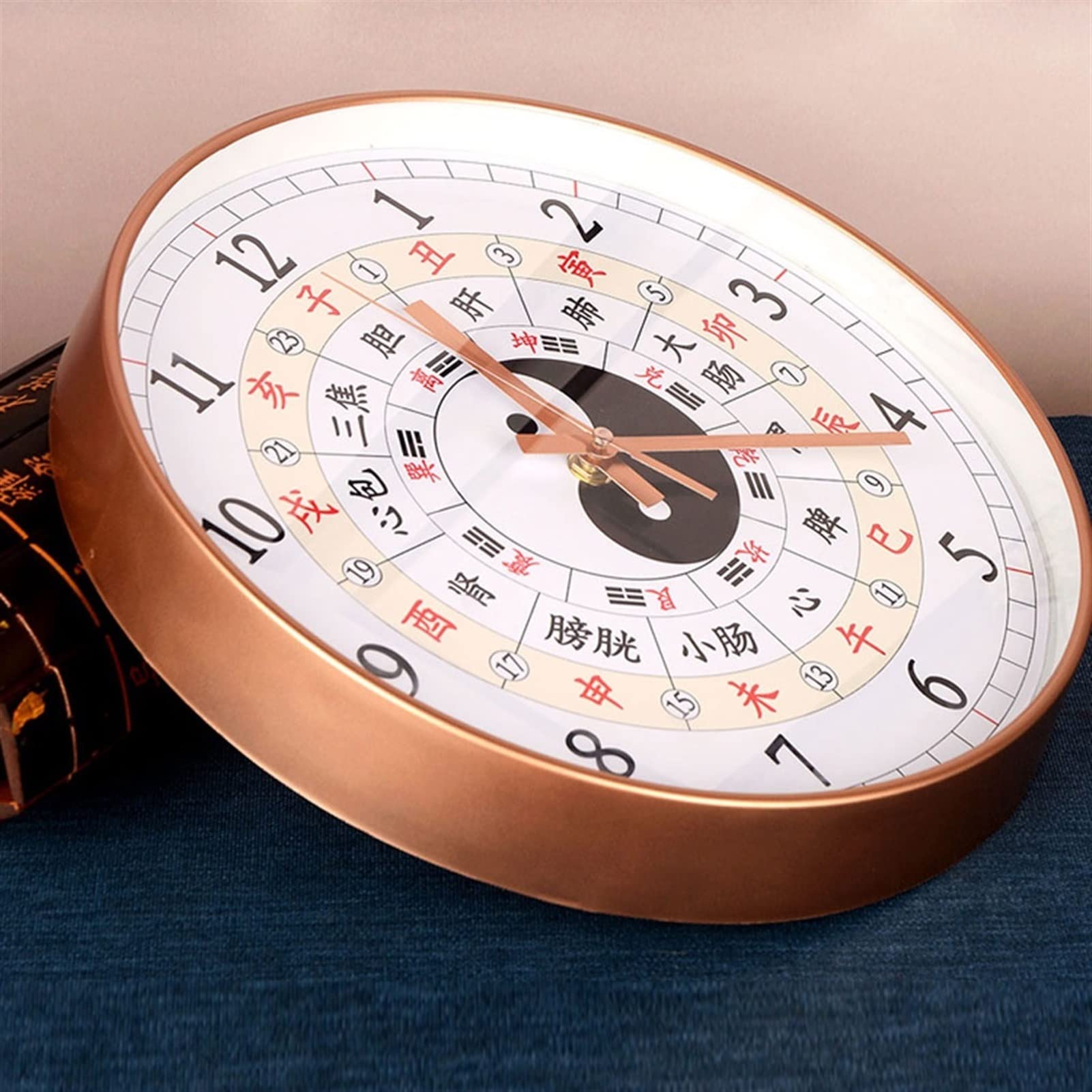Reloj de pared moderno reloj de pared Bagua reloj brújula Tai Chi reloj hogar sala de estar dormitorio adornos colgantes de pared Feng Shui reloj de pared 11.41 13.38 pulgadas relojes para sala de