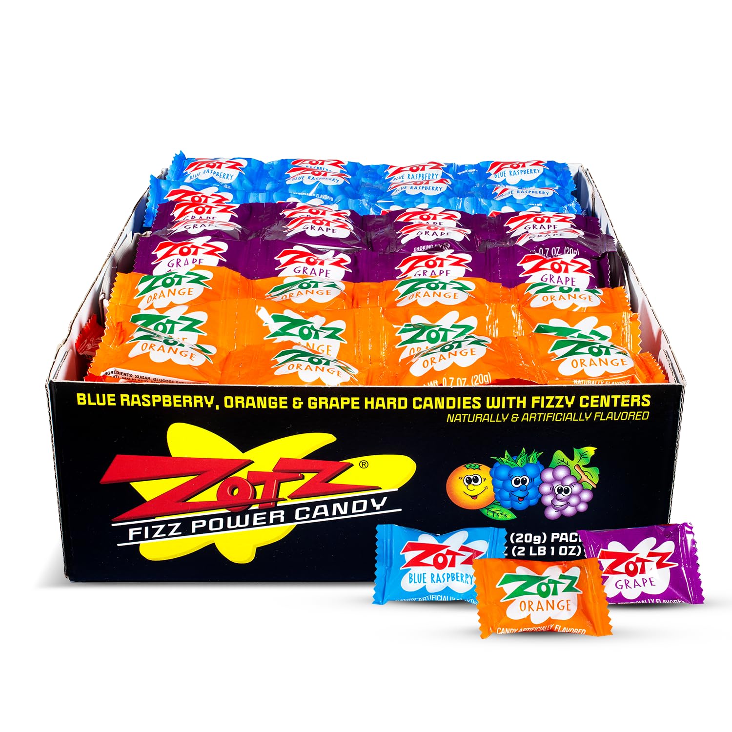 Amazon.com : ZOTZ Fizzy Sour Candy Old Fashioned Hard Candy