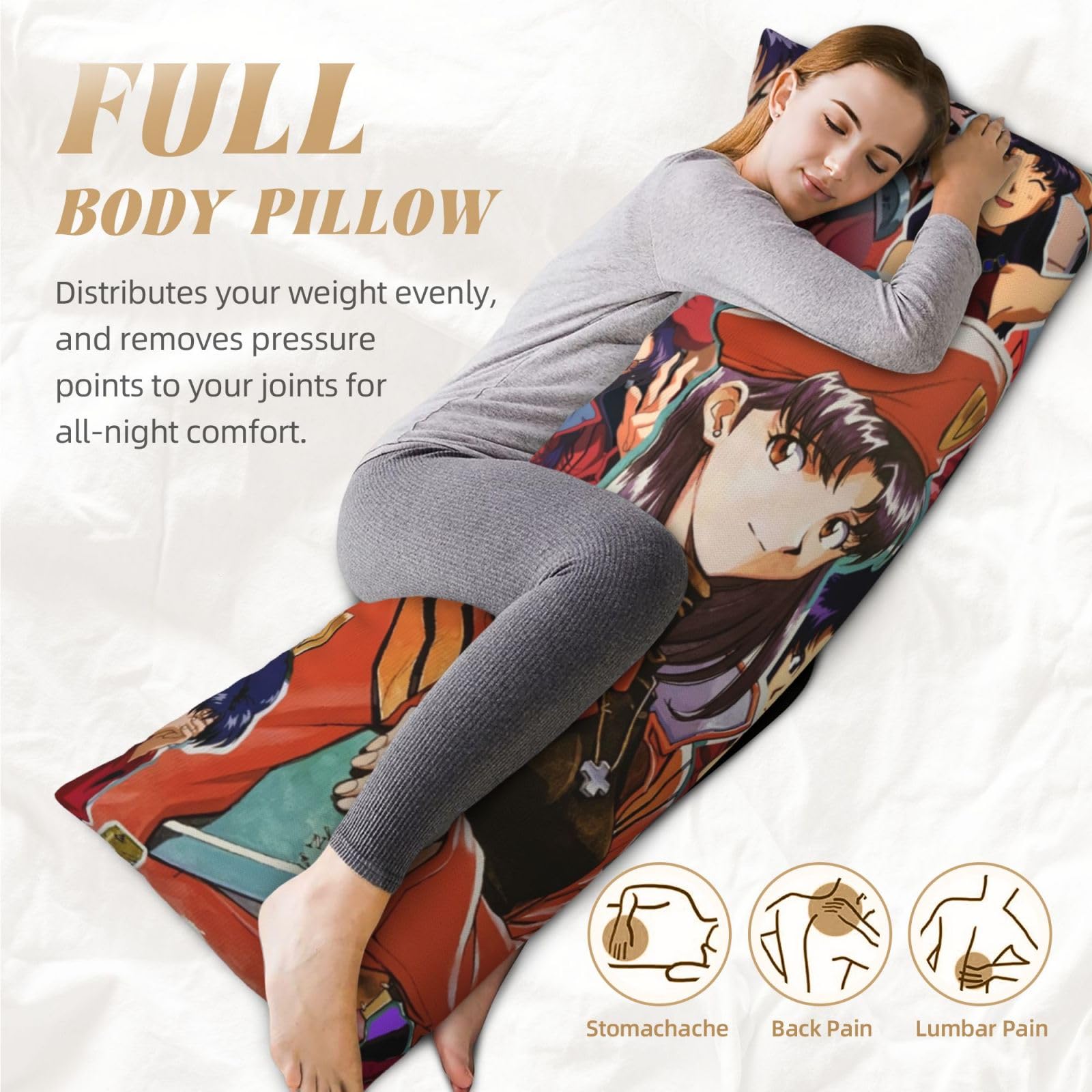 Amazon｜抱き枕カバー 新世紀エヴァンゲリオン 葛城ミサト Eva 抱き枕