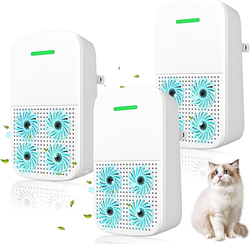 Ionizadores de aire para el hogar (paquete de 3), purificadores de aire con enchufe de iones negativos ionizador para el hogar, dormitorio, oficina,