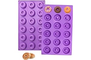 Non-Stick Mini Donut Silicone Mold: Perfect for Homemade Treats