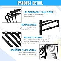 Vista 5 de Outus 100 soportes para boletos de trabajo, bolsillos de borrado en seco a granel para fundas de plástico reutilizables de 5 x 8 pulgadas, bolsillo