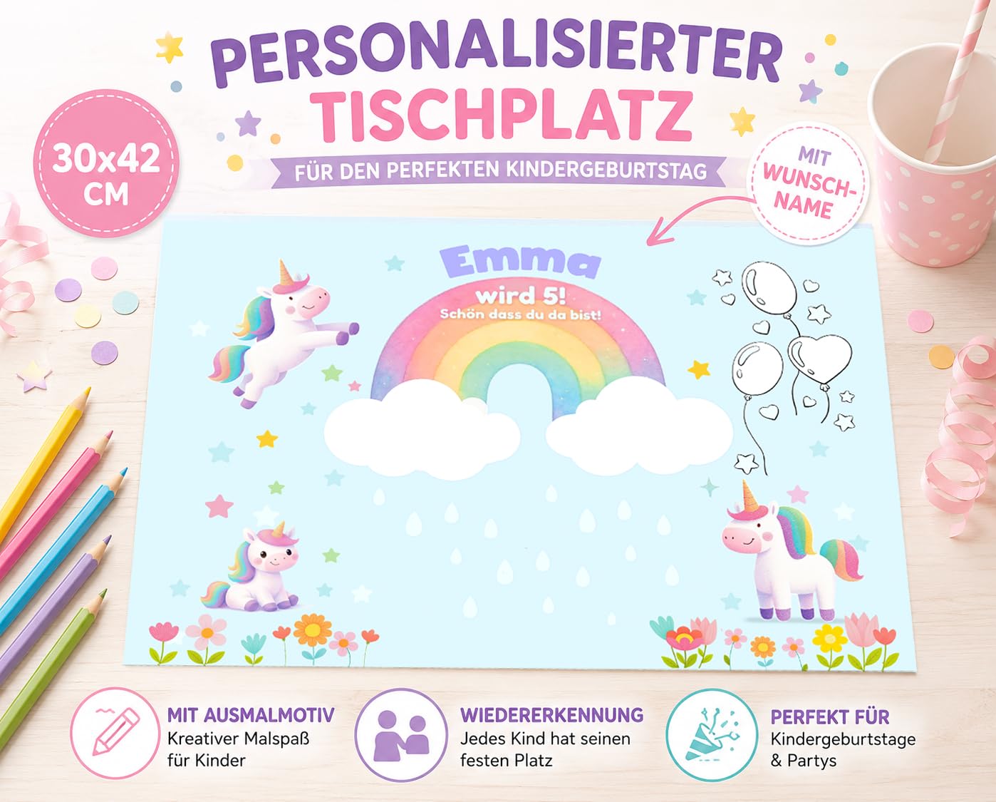 Einhorn Party Set (Set)