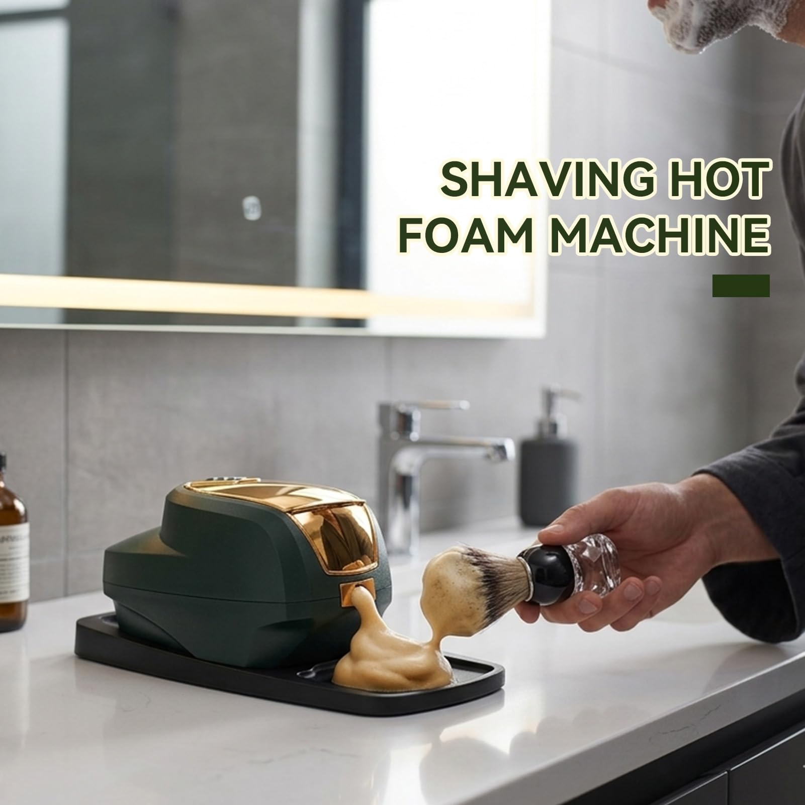 Machine électrique à mousse chaude, professionnel de grande capacité, chauffe-crème de rasage, distributeur de crème à raser, accessoires de magasin pour salon de coiffure à domicile