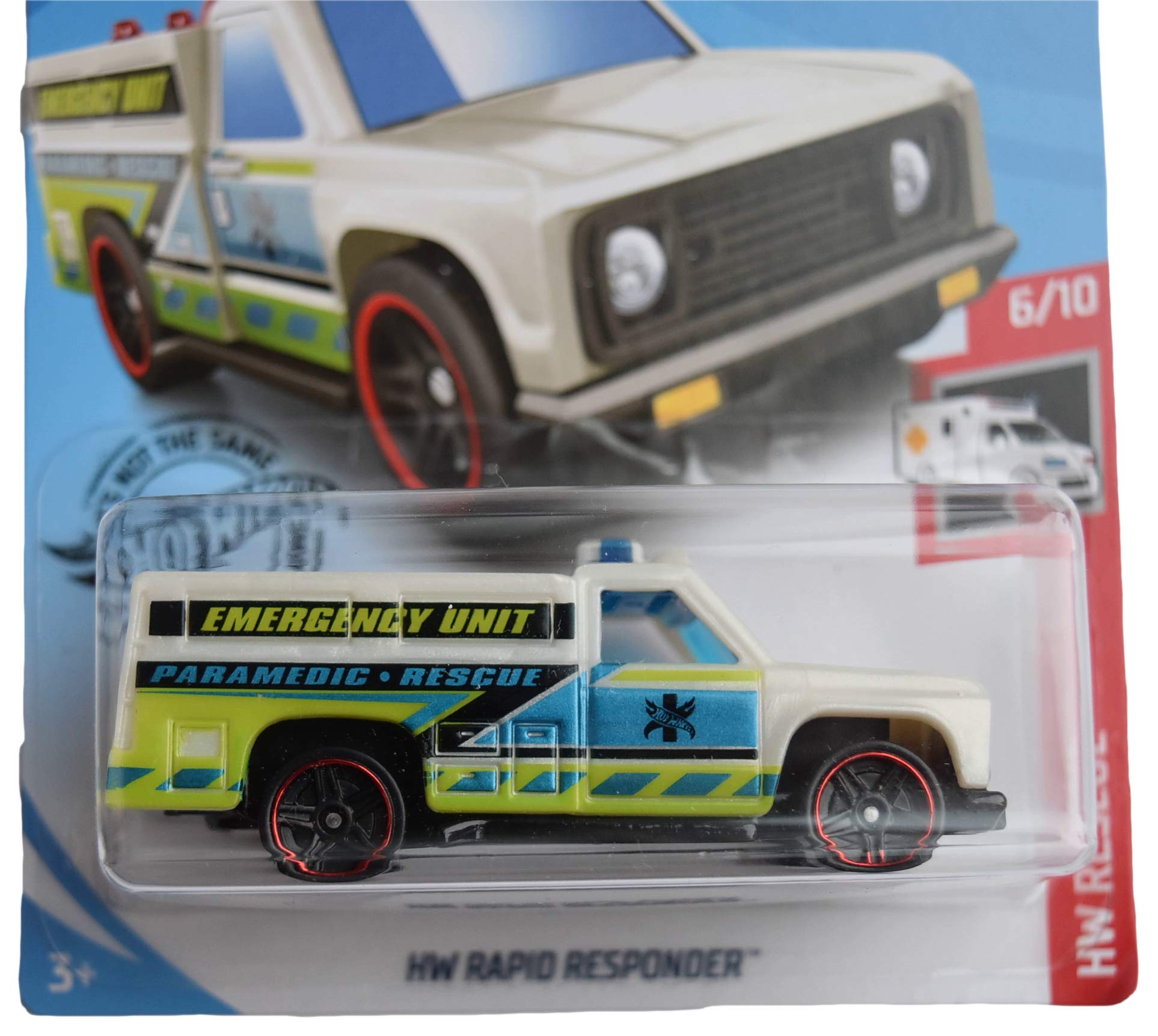 Amazon.com: Hot Wheels Rescue 6/10 Rapid Responder 123/250, White