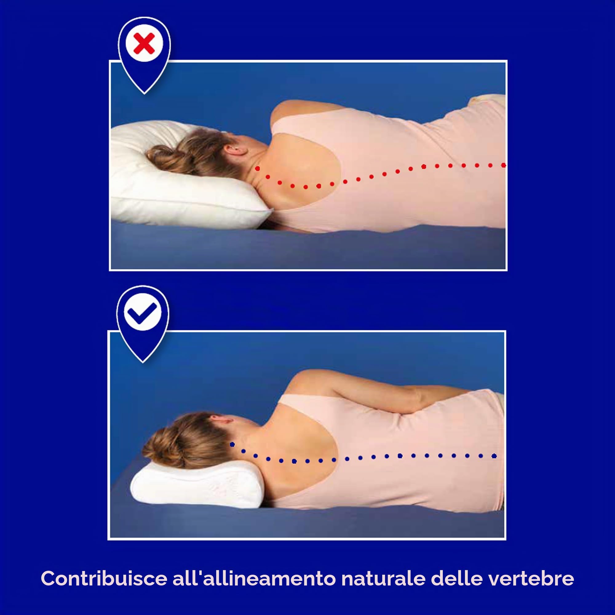 THUASNE Cervi+ Maxi cuscino in schiuma a memoria di forma
