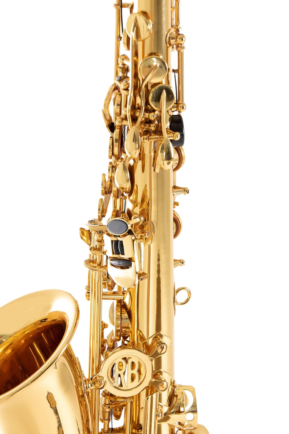 Roy Benson Eb-Alt Kinder Saxophon AS-201 (Speziell für Kinder entworfen, inklusive Putztuch, mit Harness-Tragegurt, im leichten Rechtecketui, mit Rucksackgarnitur)