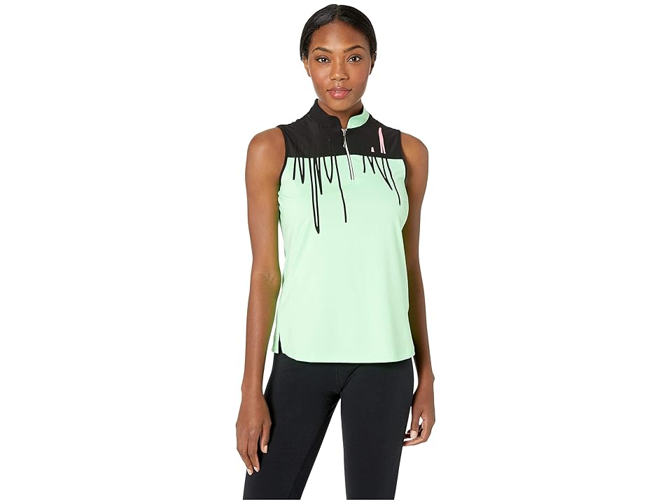 

Jamie Sadock Sleeveless Top with Embroidery (Kinetic Green) Women's Clothing
