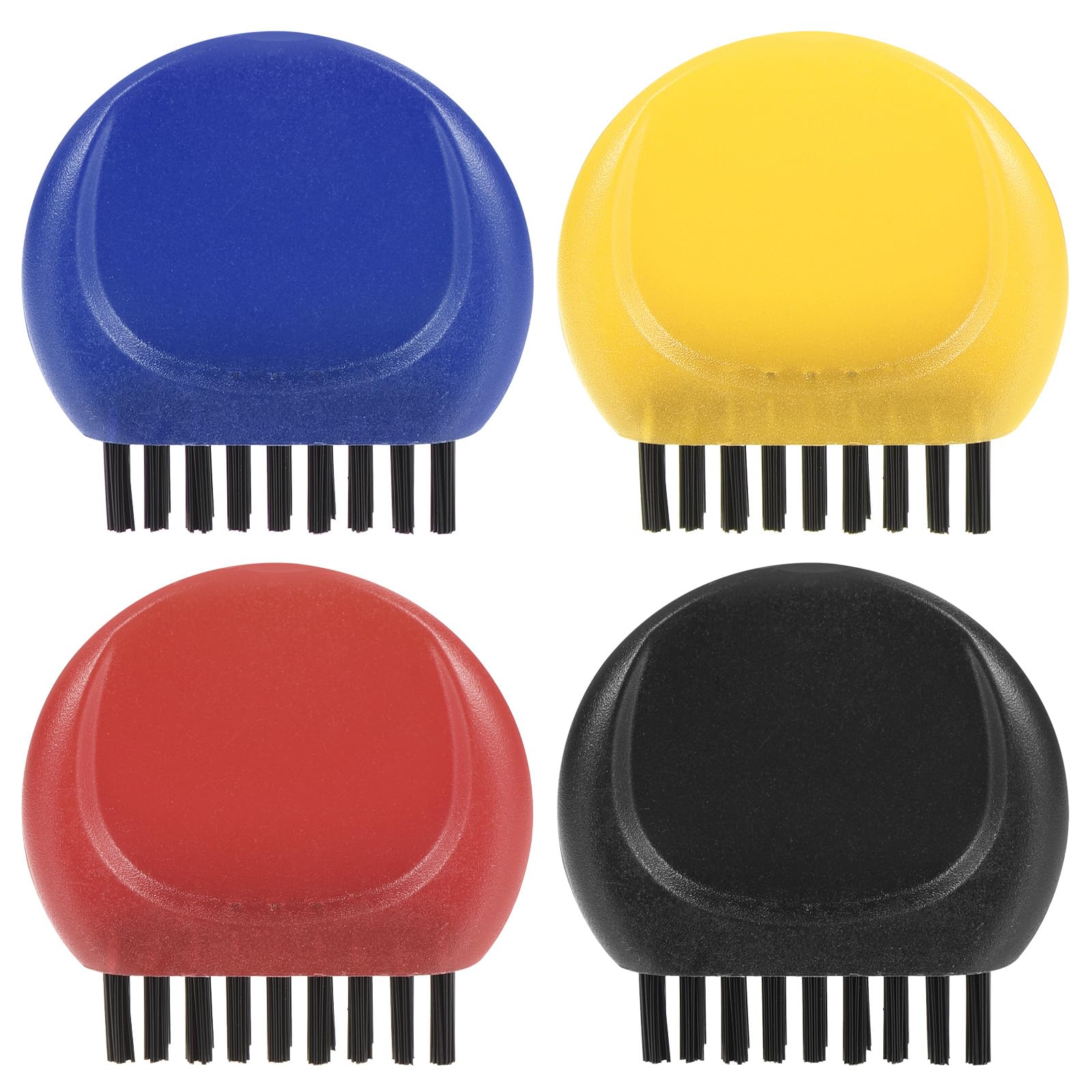 PATIKIL Pocket Golf Club Groove Brush, 4 Pack Mini Golf Club Groove Cleaner for Cleaning Golf Heads Golf Ball Shoes, 4 Colors