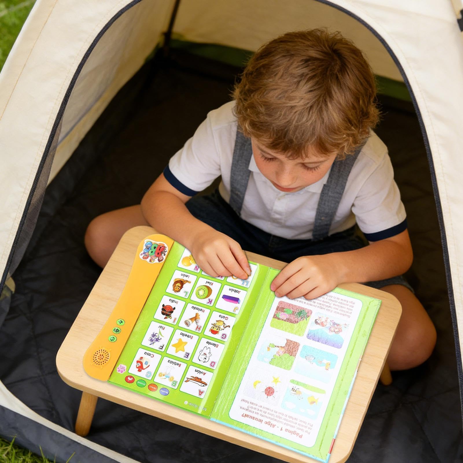 Libros Para Niños Con Botones De Sonido - Educativo Bilingüe Para Aprender Palabras,Libros Educativos Sonoros Para Niños,Para Niños Y Niñas 3 Años, Cumpleaños, De La Casa Escuela