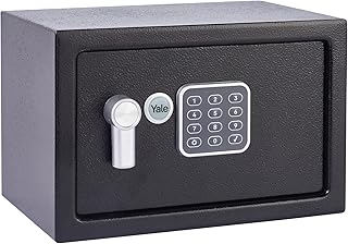 Yale Elektronischer Tresor mit Alarm - Klein - YEC/200/DB2 - Standardsicherheit - Schwarz