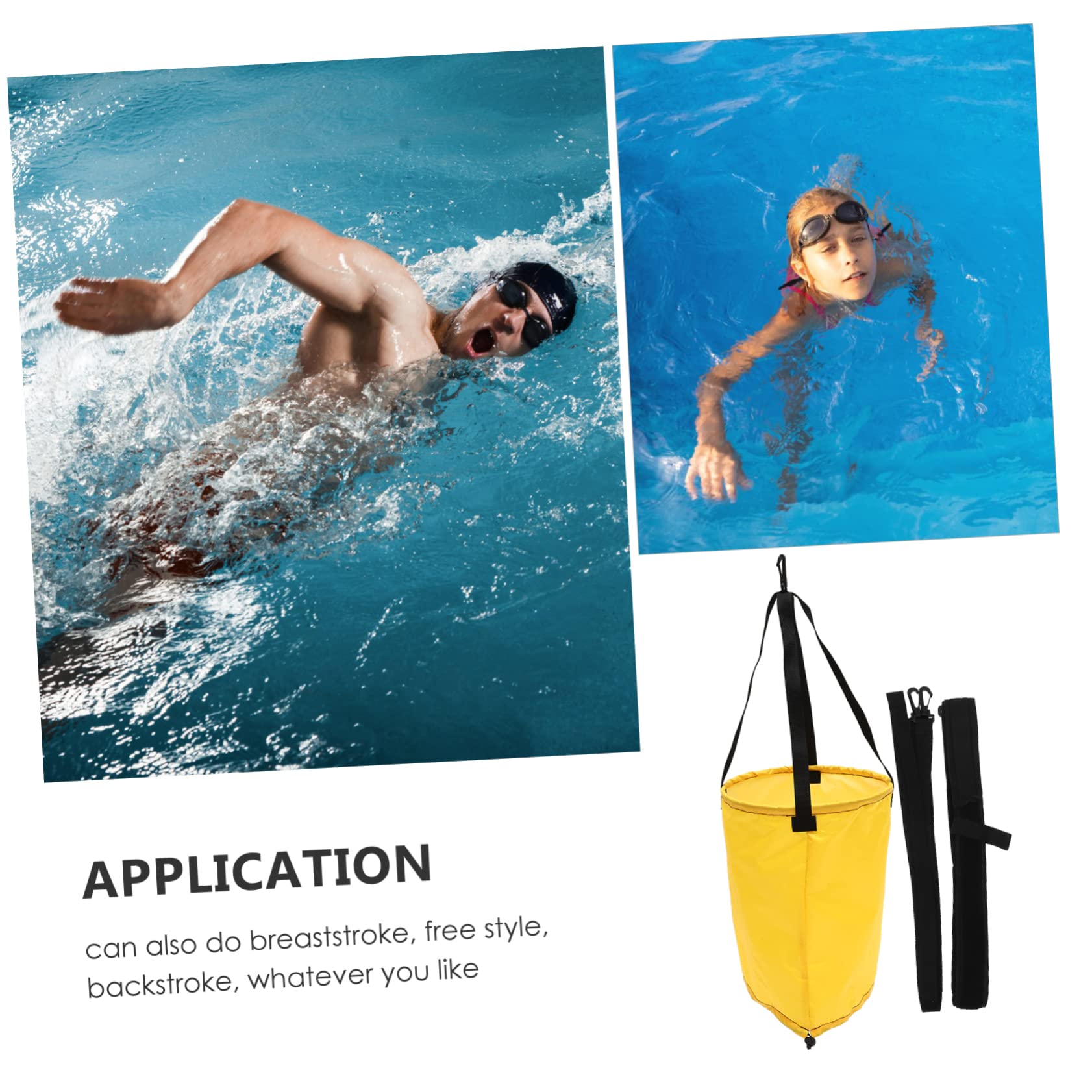 ibasenice Cinturón De Natación Kit para Piscina Cuerdas De Resistencia para Natación Cuerdas De Natación Entrenamiento De Resistencia Paracaídas Equipo De Natación Correa De