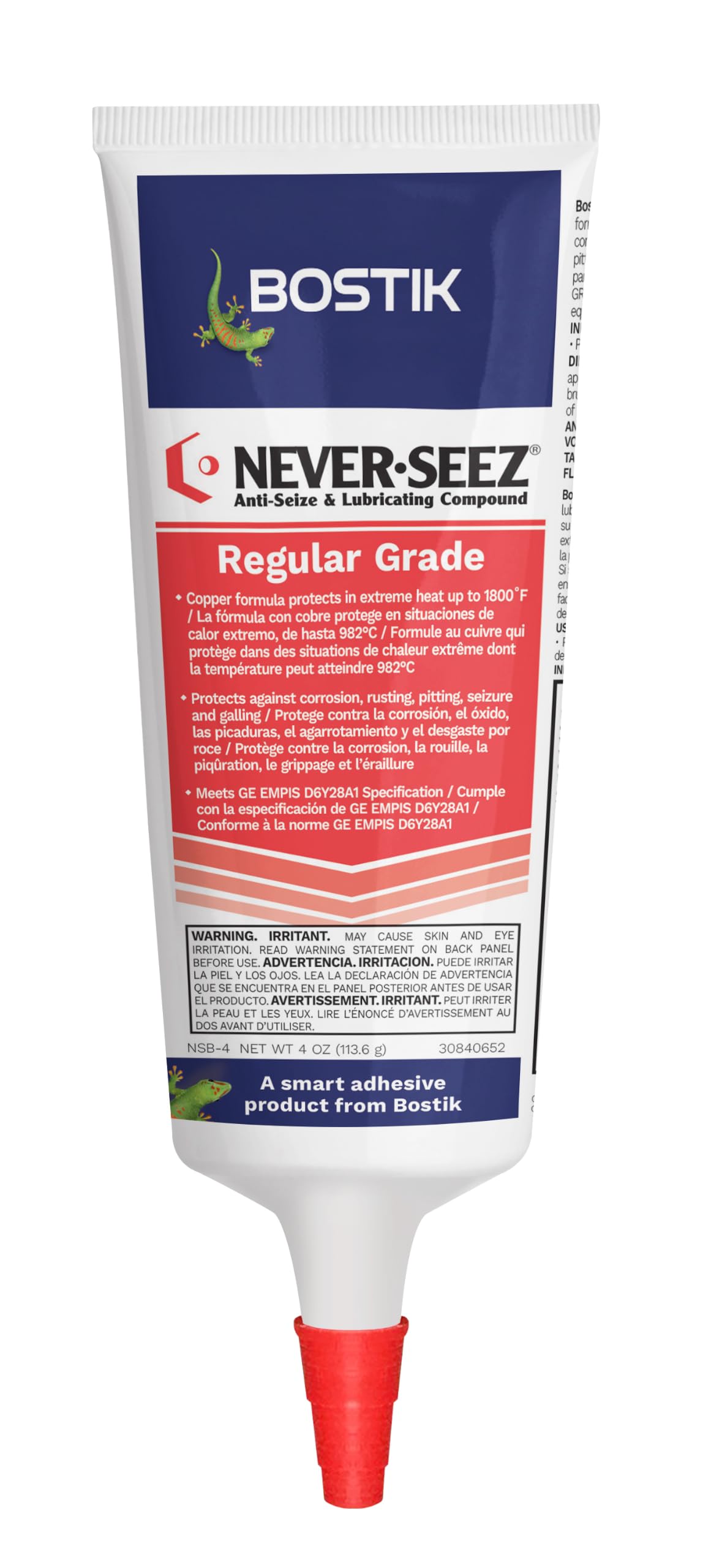 Never-Seez Regular Grade 4 oz Tube Anti-Seize Lubricant - Copper