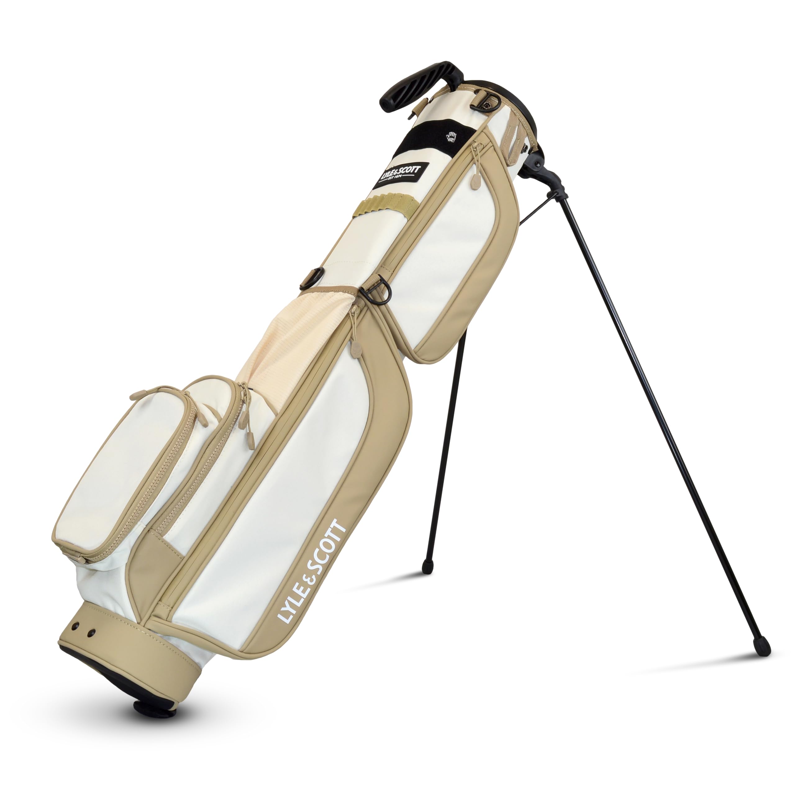 Lyle and Scott Gleneagle Golf Bag - Lightweight Golf Bags for Men with 3 Way Full Length Divider, Insulated Cool Pocket, Durable Handle, Retractable Stand, Padded Strap - Golf Stand Bag
