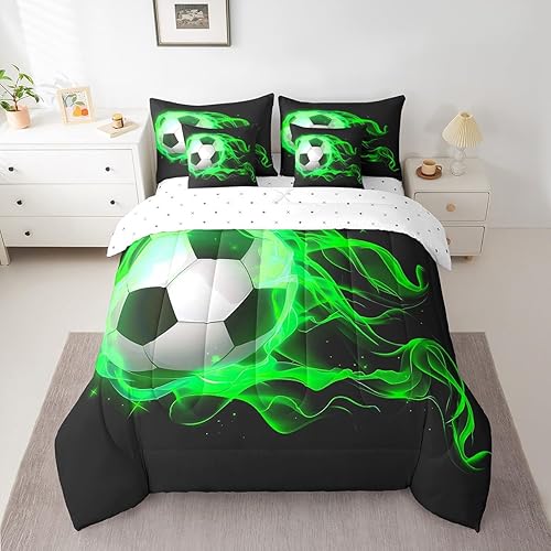 Miniatura 11 de Manfei Juego de edredón de 7 piezas con notas musicales tamaño individual, juego de cama con temática musical retro para niños y niñas, ropa de cama