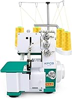 Vista 1 de KPCB Máquina de coser Serger Overlock Máquinas con luz LED mejorada y kit de accesorios (verde)