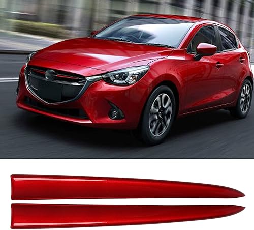 Miniatura 2 de Cubierta de la parrilla delantera del coche Moldura para 2 Demio 2015-2017 DJ DL Mazda2 Hatchback Sedan Styling Rojo
