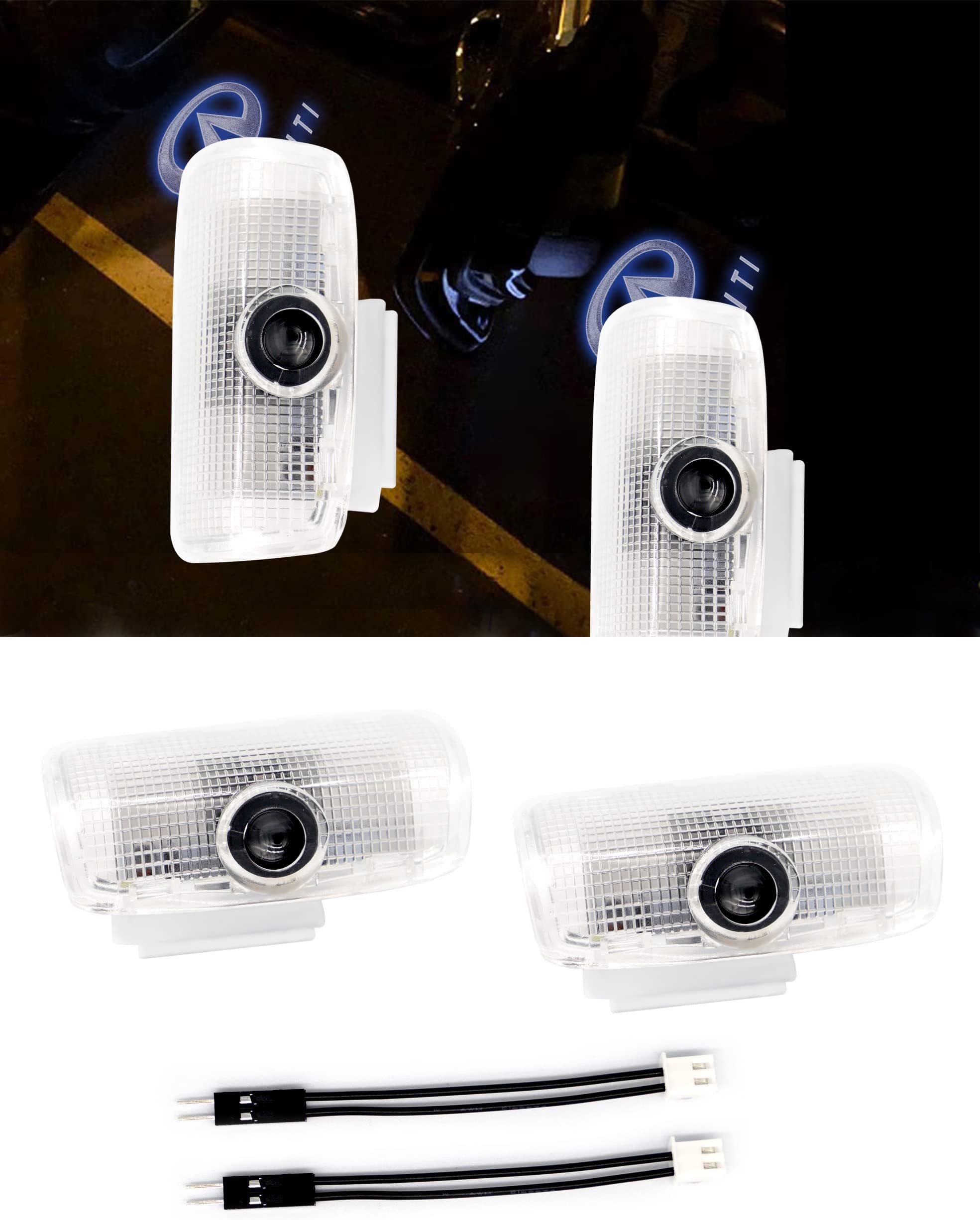 2PCS forMustang Door Light Logo Projector Door