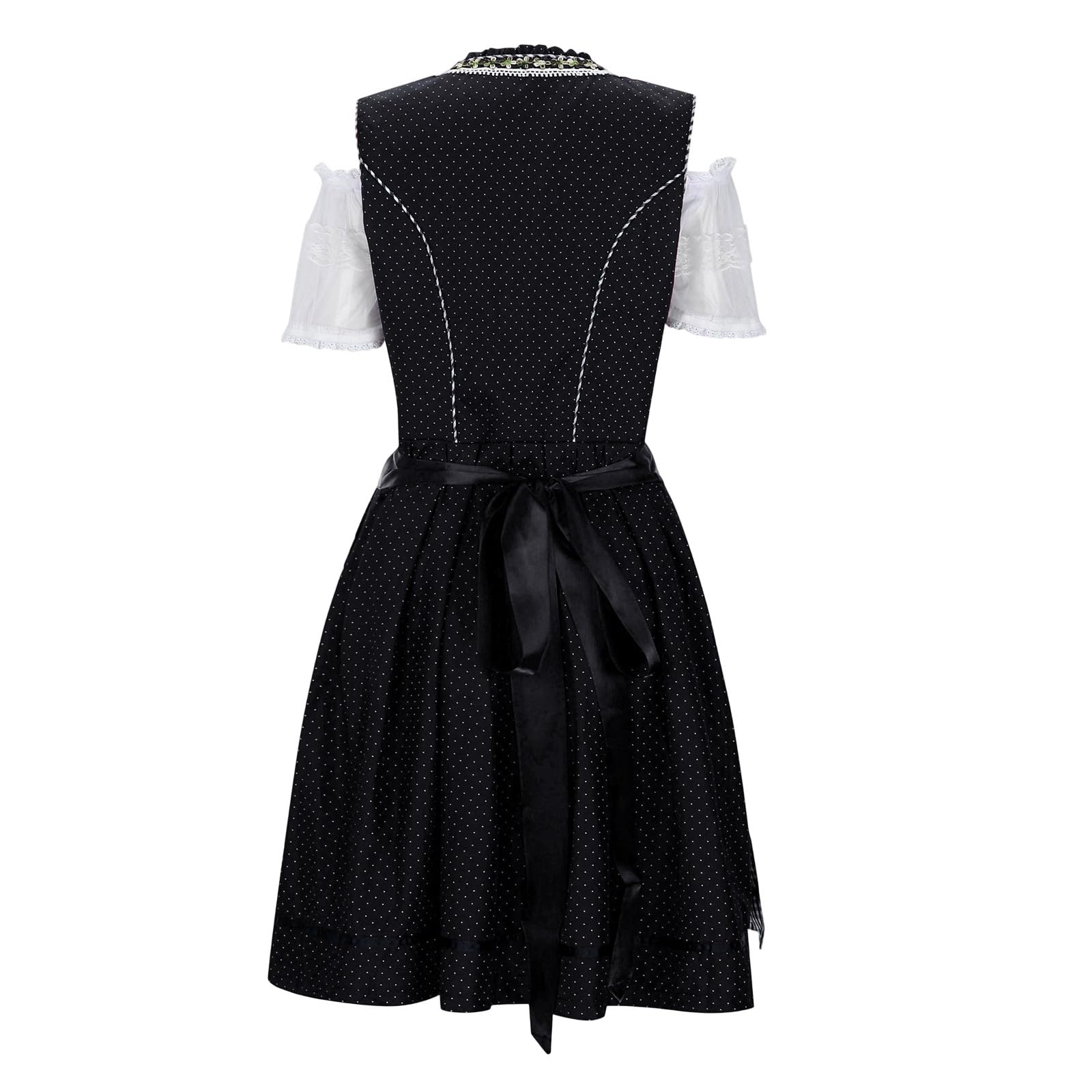Trachtenkleid Damen Dirndl Oktoberfest Kleid Mit Bluse Party Outfit | Damen Trachtenkleid Mit Klassischer Bluse Perfekt Für Oktoberfest Volksfest Karneval Und Traditionelle Feiern