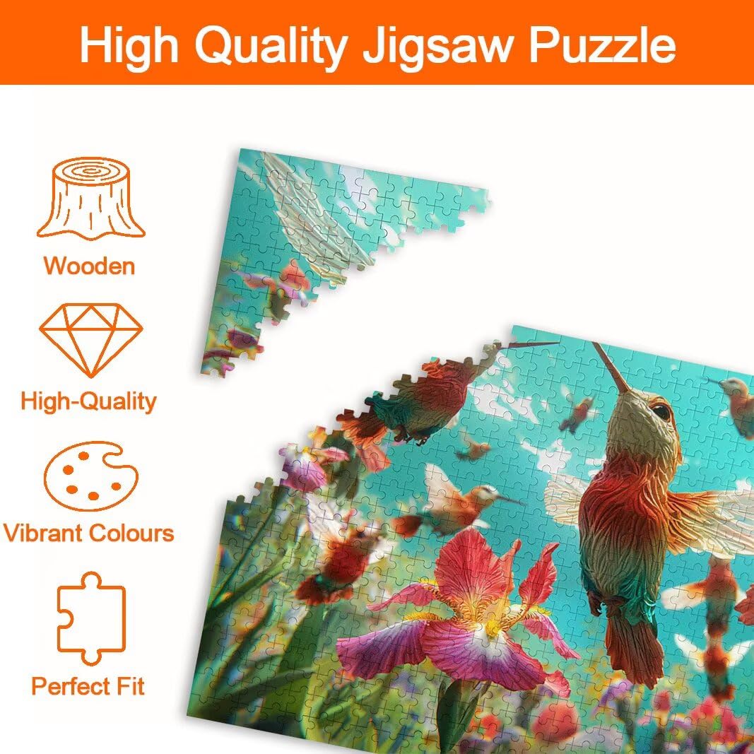 Puzzle Colibrí, Puzzle 5000 Piezas, Rompecabezas, Regalo Mujer, Decor -8390