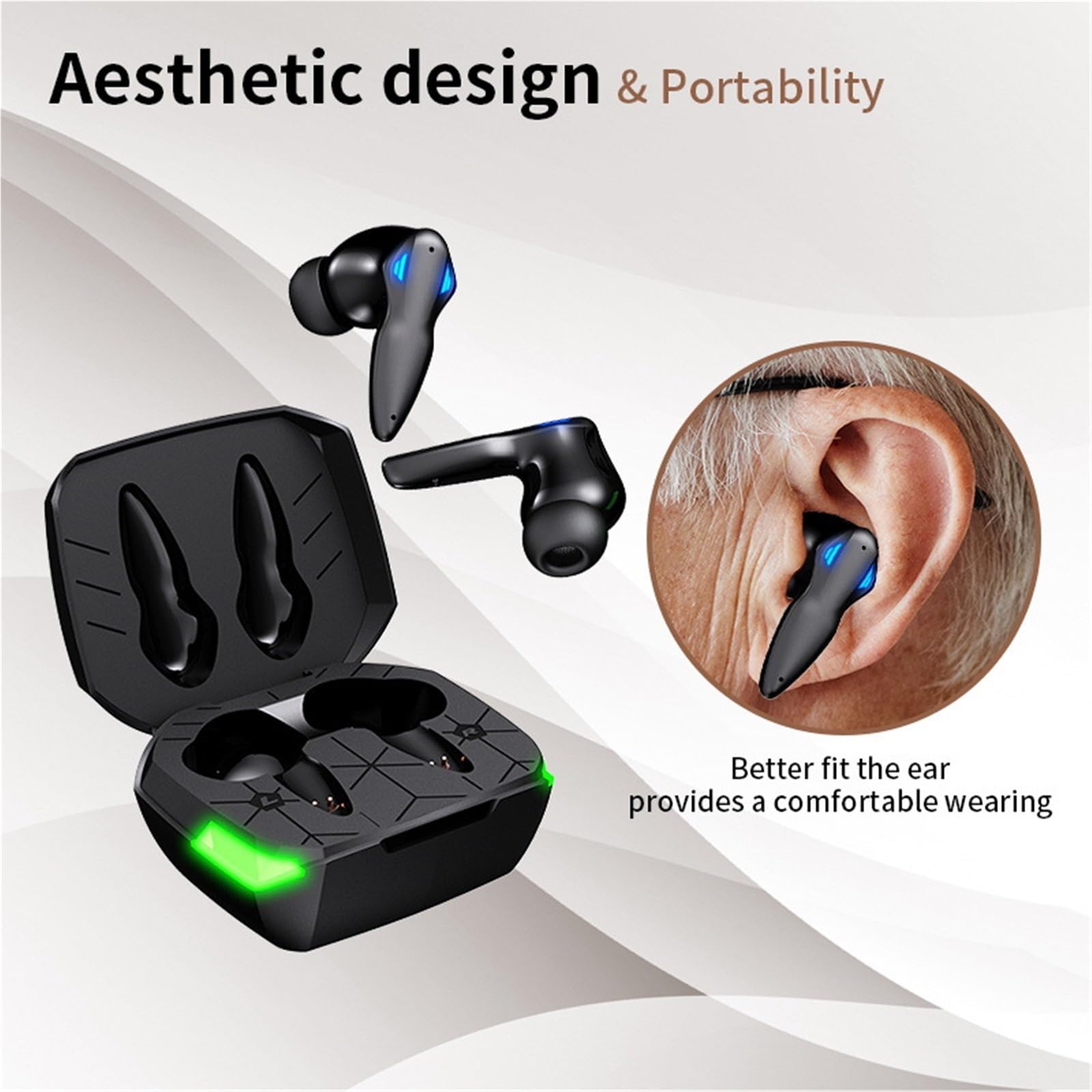 Hearing aids For Seniors Severe Loss, Rechargeable with Noise Cancelling