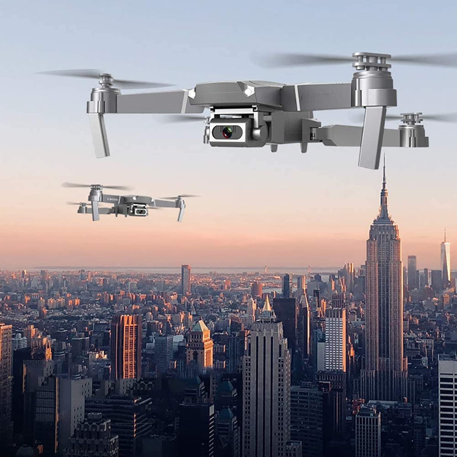 Dron Z Kamerą 4K HD, Zdalnie Sterowanym Quadrocopterem Ze Sterowaniem Głosowym, Optycznym Pozycjonowaniem Przepływu, Fotografią Gestów, Dla Początkujących Chłopców I Dziewczynek