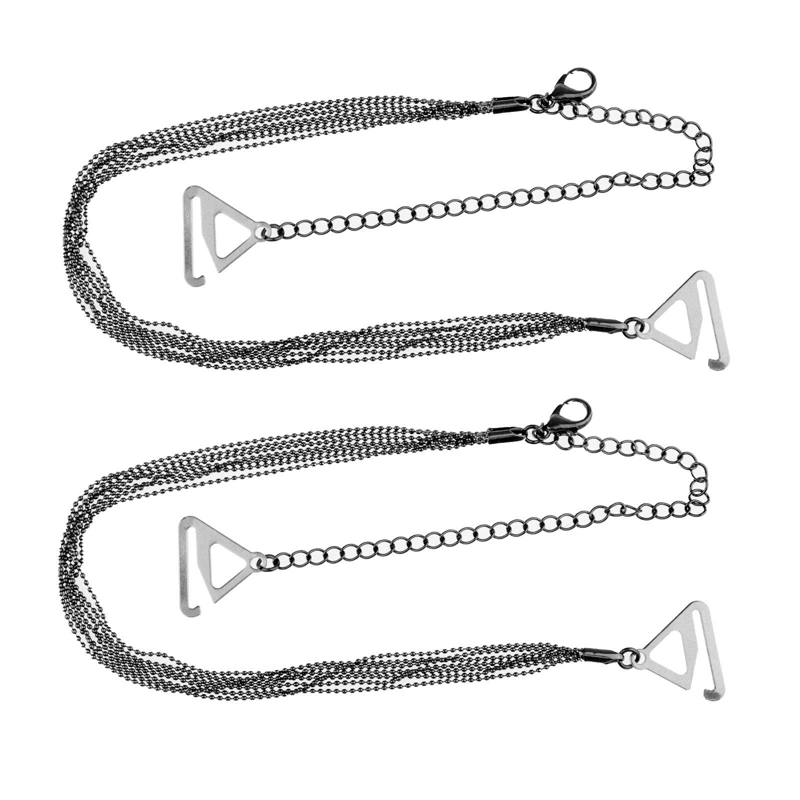 BNF®Adjustable Metal Tassel Bra Straps for Women - Black Shoulder Bra Accessories-image-15