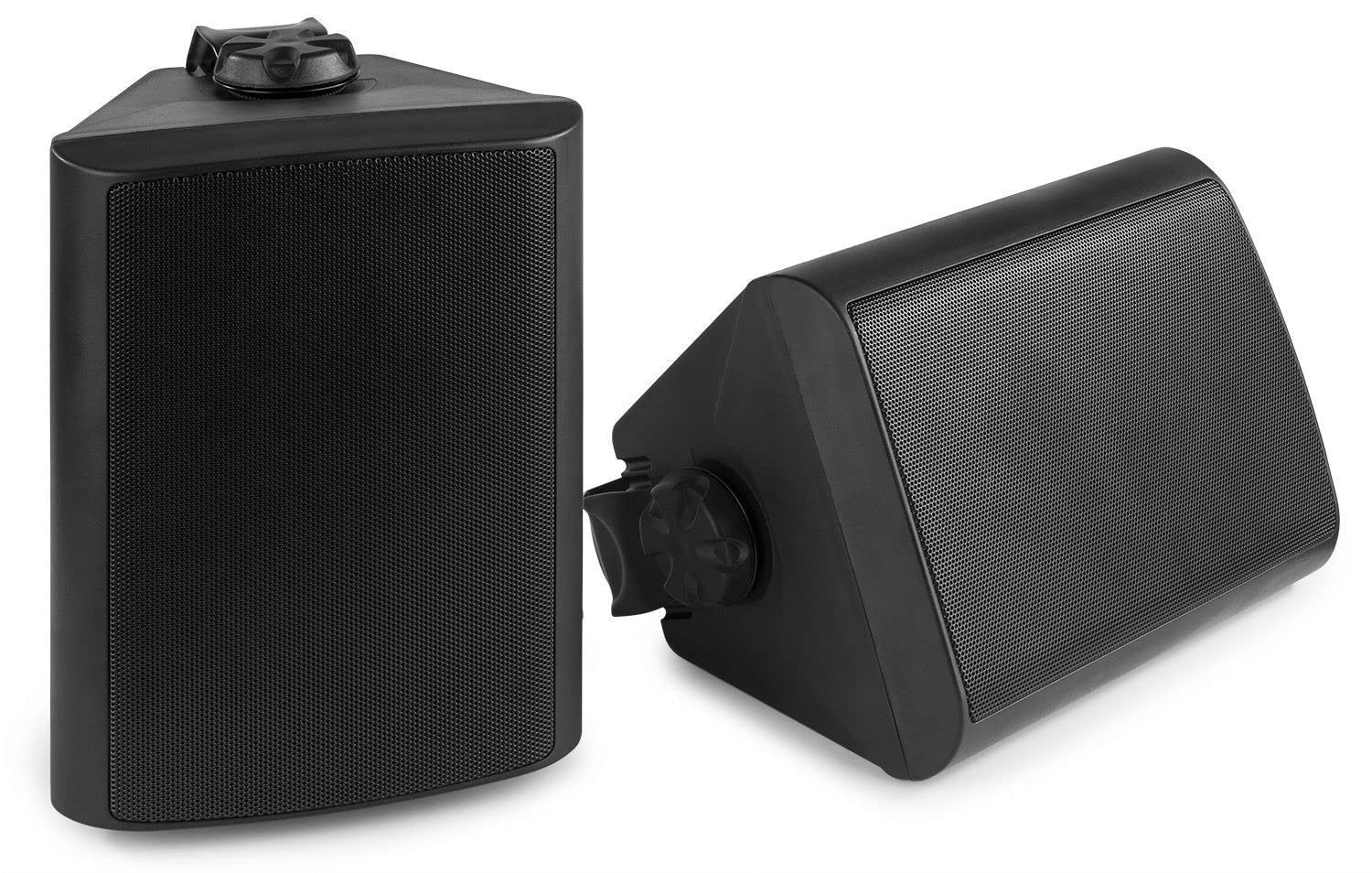 Power Dynamics BGO50 Set di Diffusori - Altoparlante a 2 Vie, Woofer da 5,25", Driver Tweeter da 3/4", Potenza di Picco: 120 Watt, Uso Interno/Esterno, Attacco Flangia, Montaggio a Parete, Nero