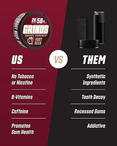 Miniatura 44 de Bolsas de café Grinds 3 latas de vainilla Sin tabaco, sin nicotina alternativa saludable 18 bolsas por lata