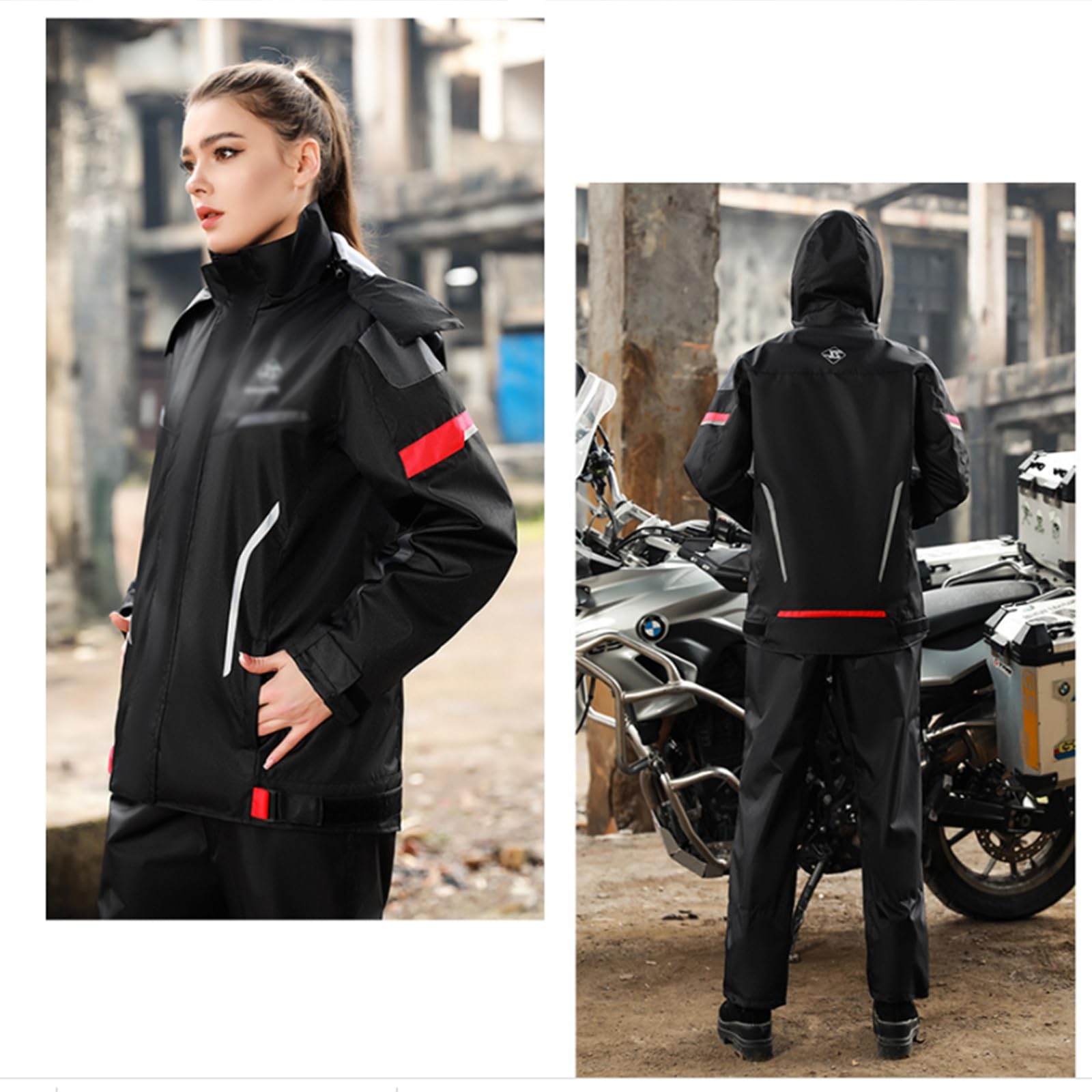 Tuta Antipioggia Da Uomo Donna, Giacca Da Pioggia Tuta Impermeabile Unisex Outdoor Anti-tempesta Per Ciclismo Escursionismo In Campeggio