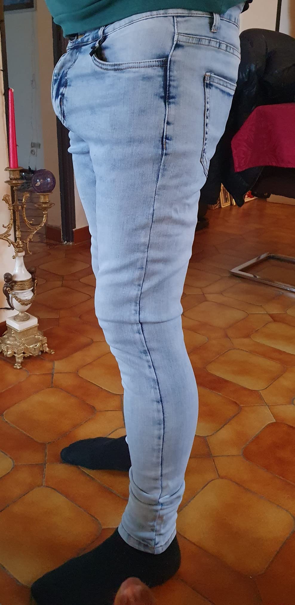 GINGTTO Pantalon Chino Slim Fit Stretch Pour Homme