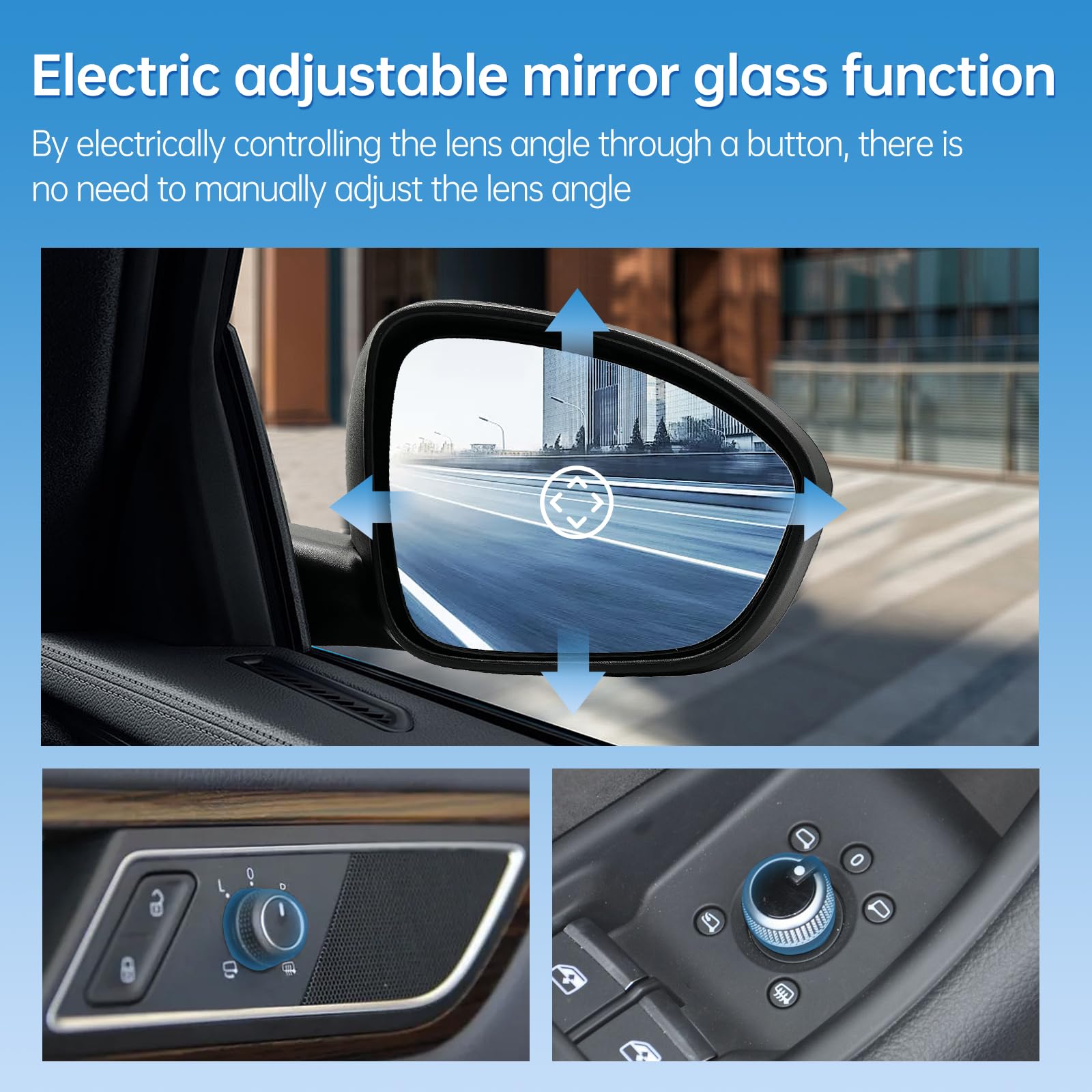 Rétroviseur Extérieur Gauche Chauffant Pour Dacia Sandero III 2020-2024, Logan/MCV III 2021-, Jogger 2022-2024 - Pièce De Rechange Compatible